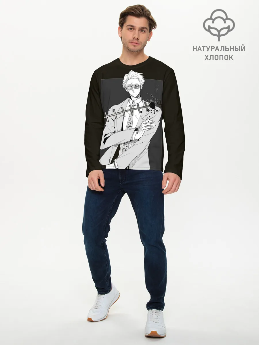 Мужской лонгслив базовый / Нанами Магическая Битва