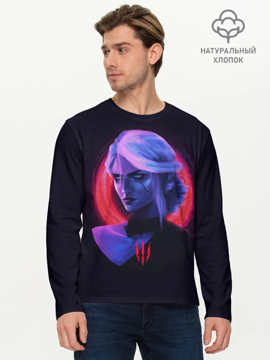 Мужской лонгслив базовый / Цири | Ведьмак