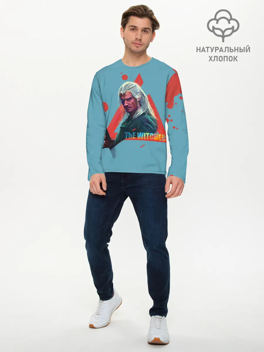Мужской лонгслив базовый / Генри | Ведьмак