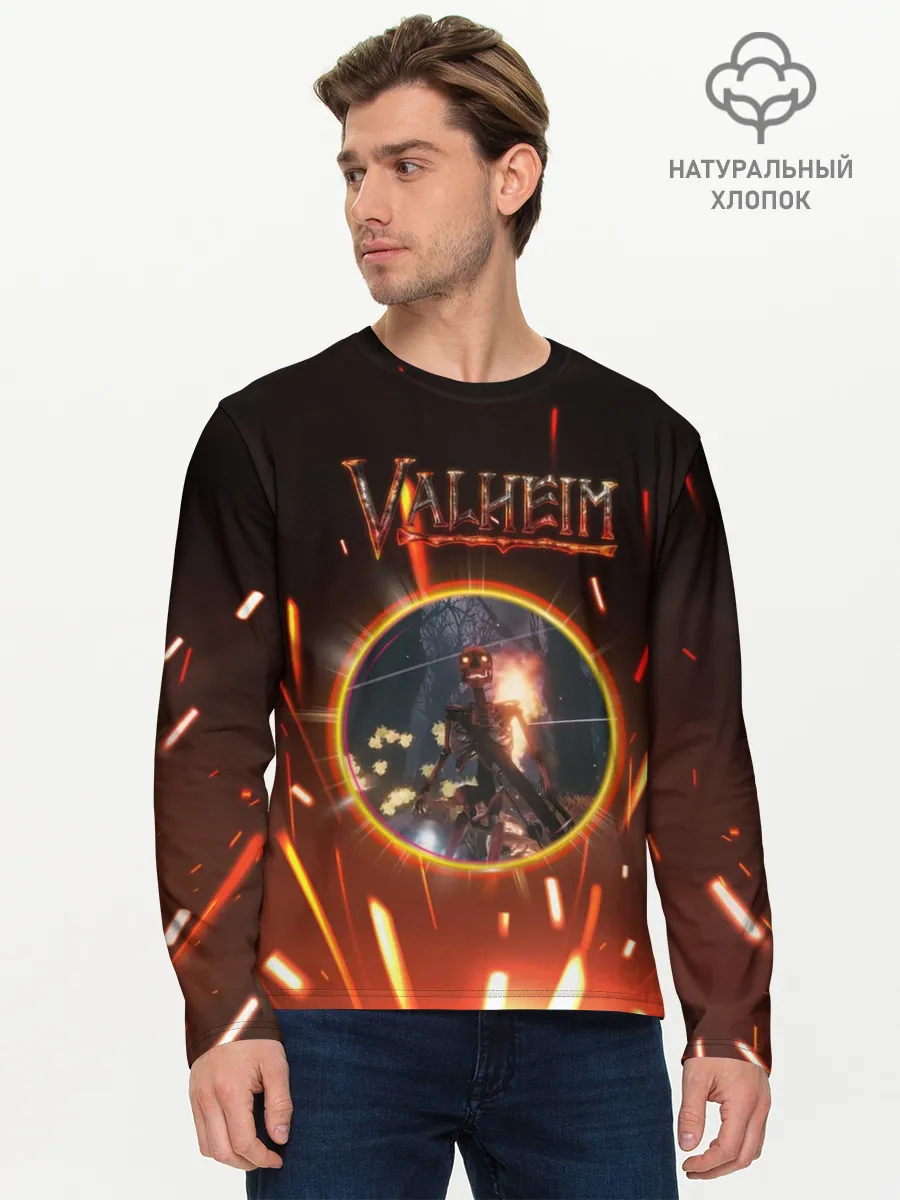 Мужской лонгслив базовый / Скелет из Вальхейма