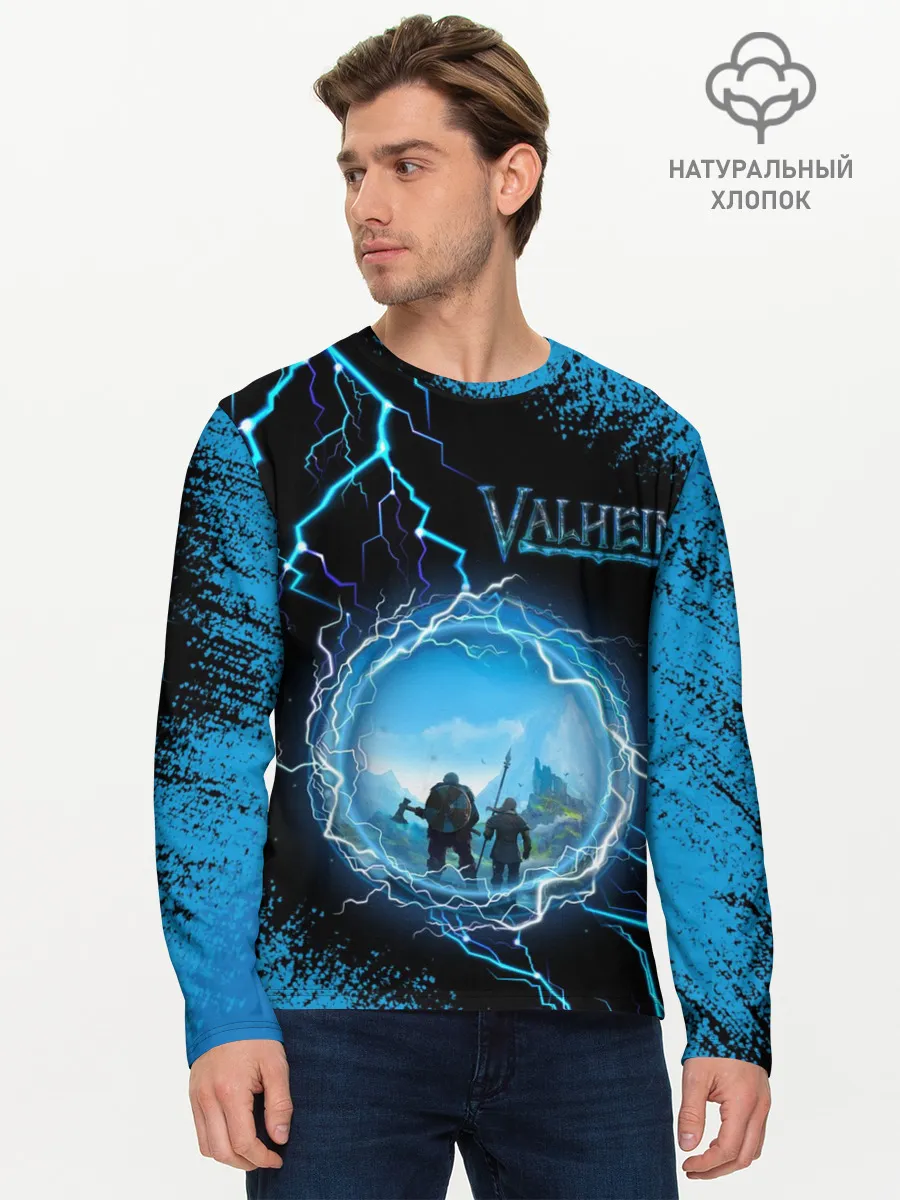 Мужской лонгслив базовый / Valheim | Вальхейм