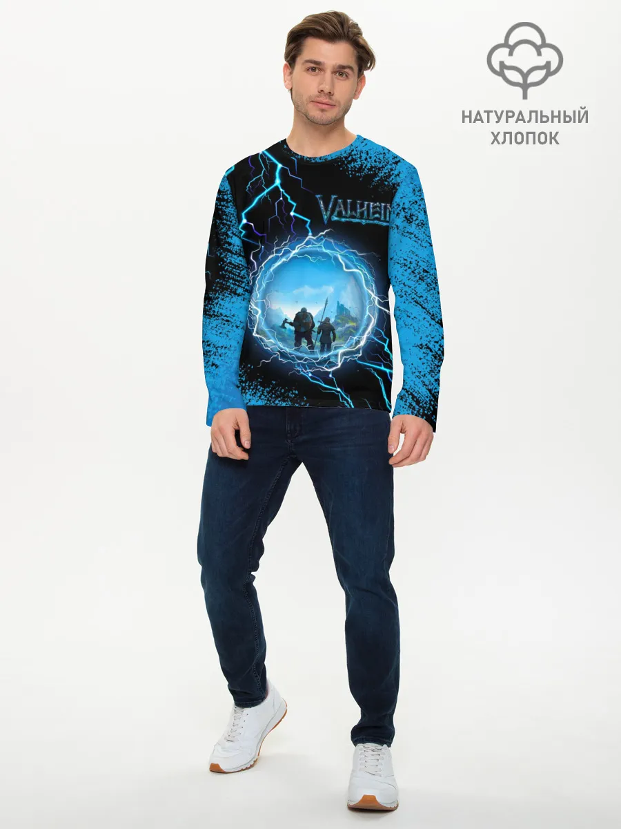 Мужской лонгслив базовый / Valheim | Вальхейм