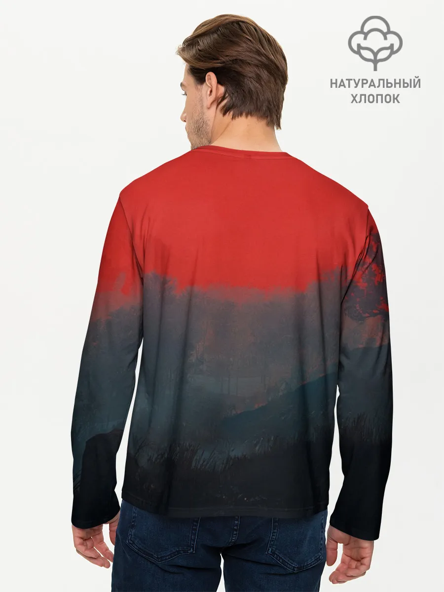 Мужской лонгслив базовый / На плотве | Ведьмак