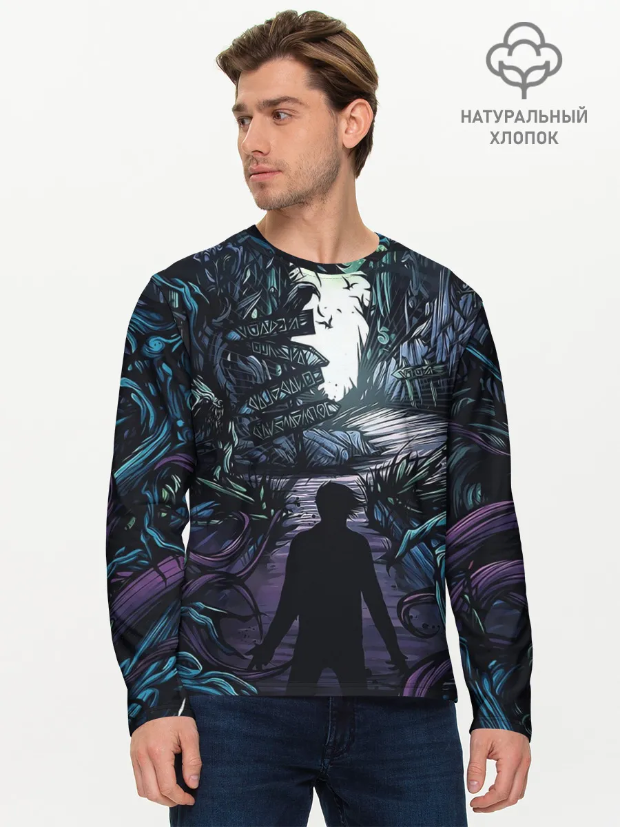 Мужской лонгслив базовый / Мистический Лес
