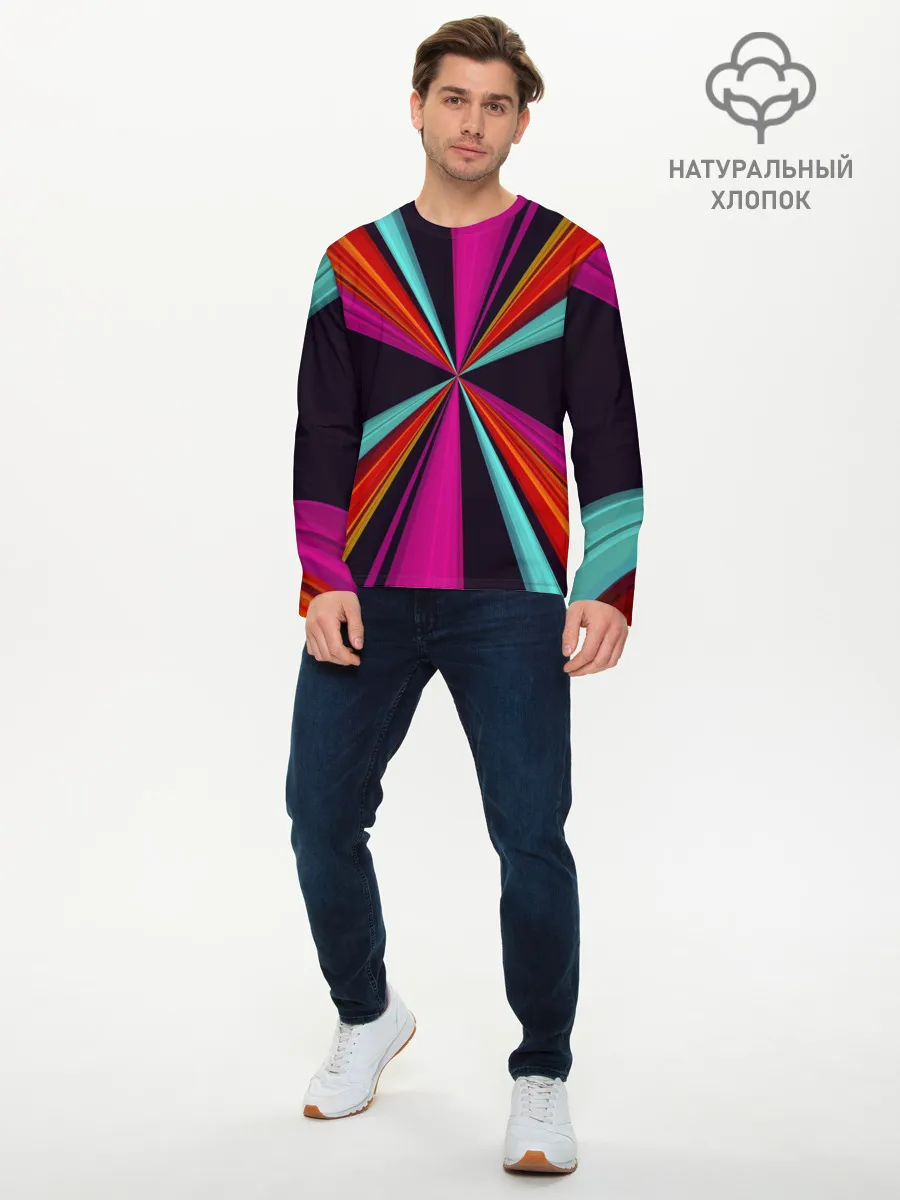 Мужской лонгслив базовый / Полосы