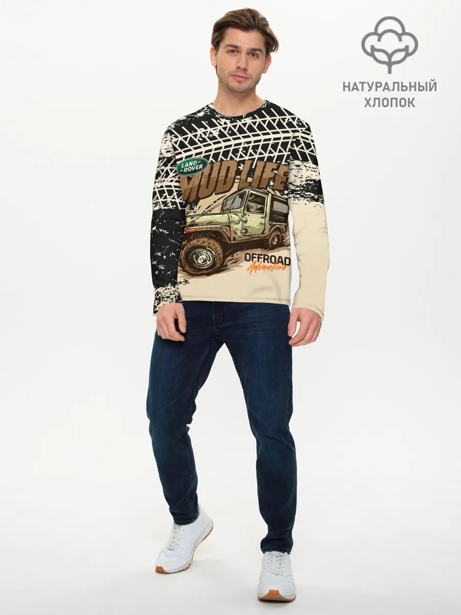 Мужской лонгслив базовый / LAND ROVER