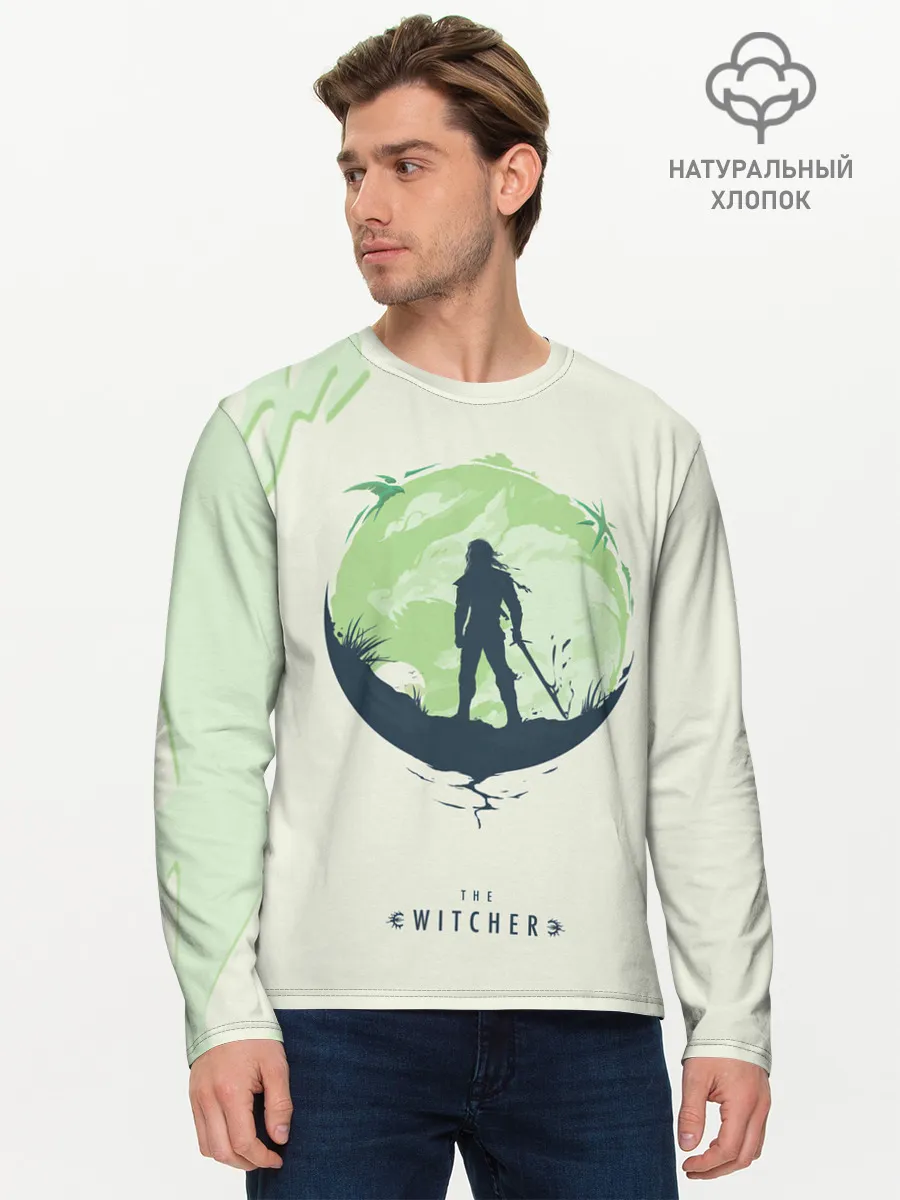 Мужской лонгслив базовый / Школа волка