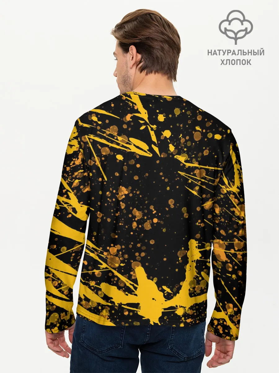 Мужской лонгслив базовый / Котобургер