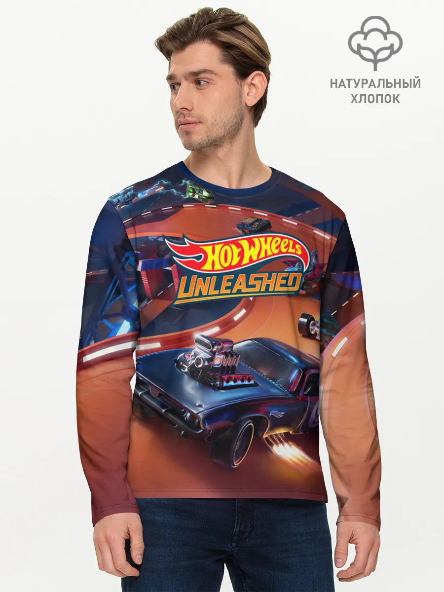 Мужской лонгслив базовый / Hot Wheels Unleashed