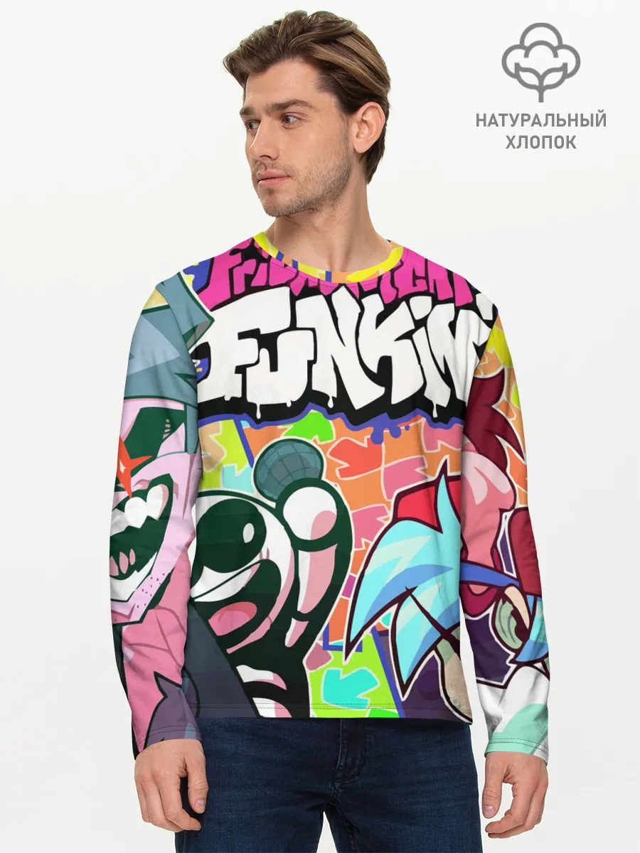 Мужской лонгслив базовый / Friday night funkin