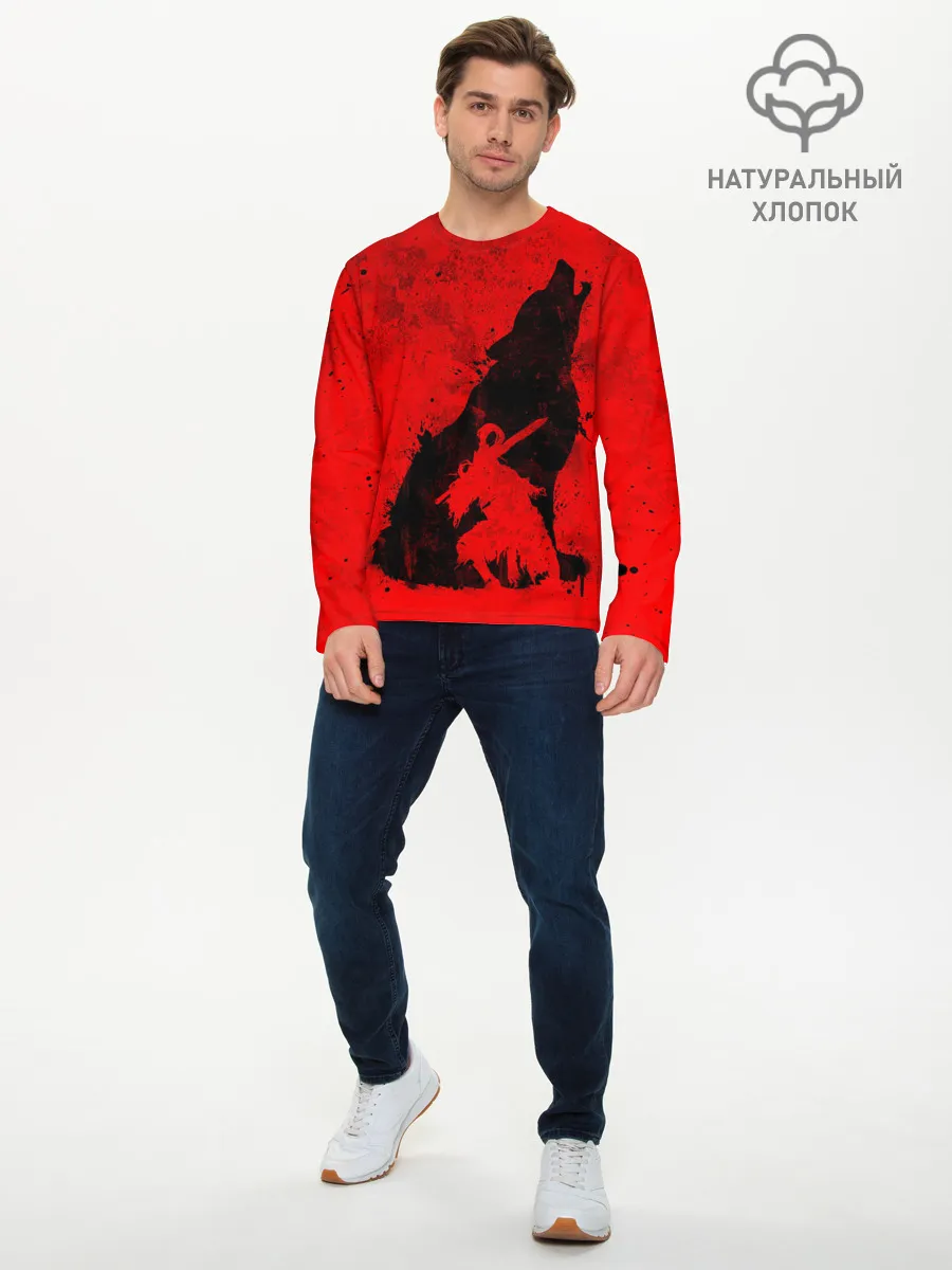 Мужской лонгслив базовый / DARK SOULS | ТЁМНЫЕ ДУШИ