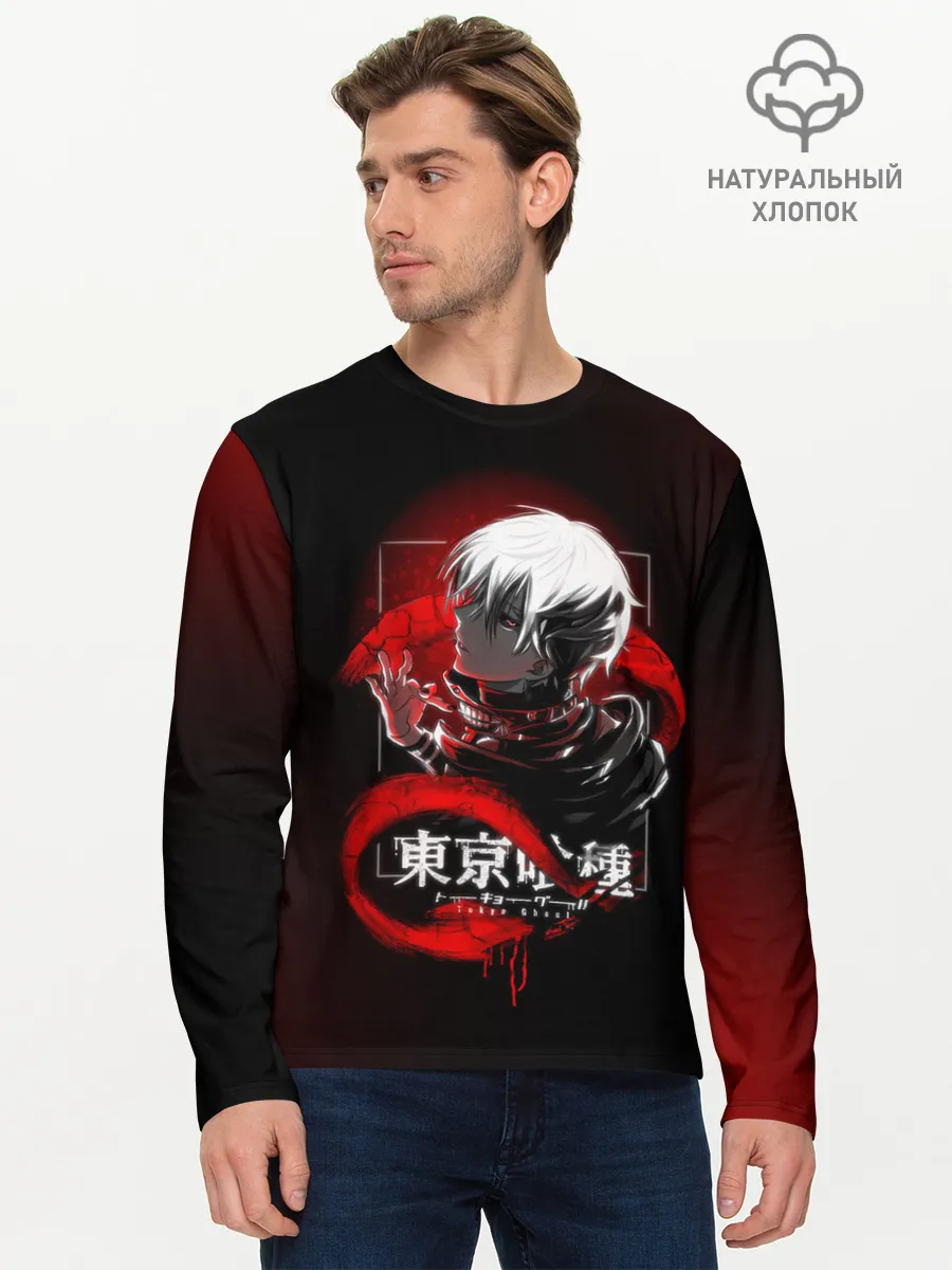 Мужской лонгслив базовый / TOKYO GHOUL | ТОКИЙСКИЙ ГУЛЬ