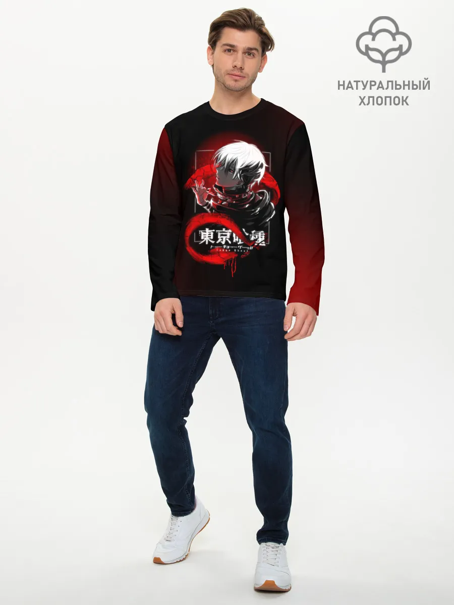 Мужской лонгслив базовый / TOKYO GHOUL | ТОКИЙСКИЙ ГУЛЬ