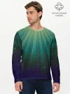 Мужской лонгслив базовый / Сияние 3D
