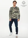 Мужской лонгслив базовый / Камуфляж с клевером