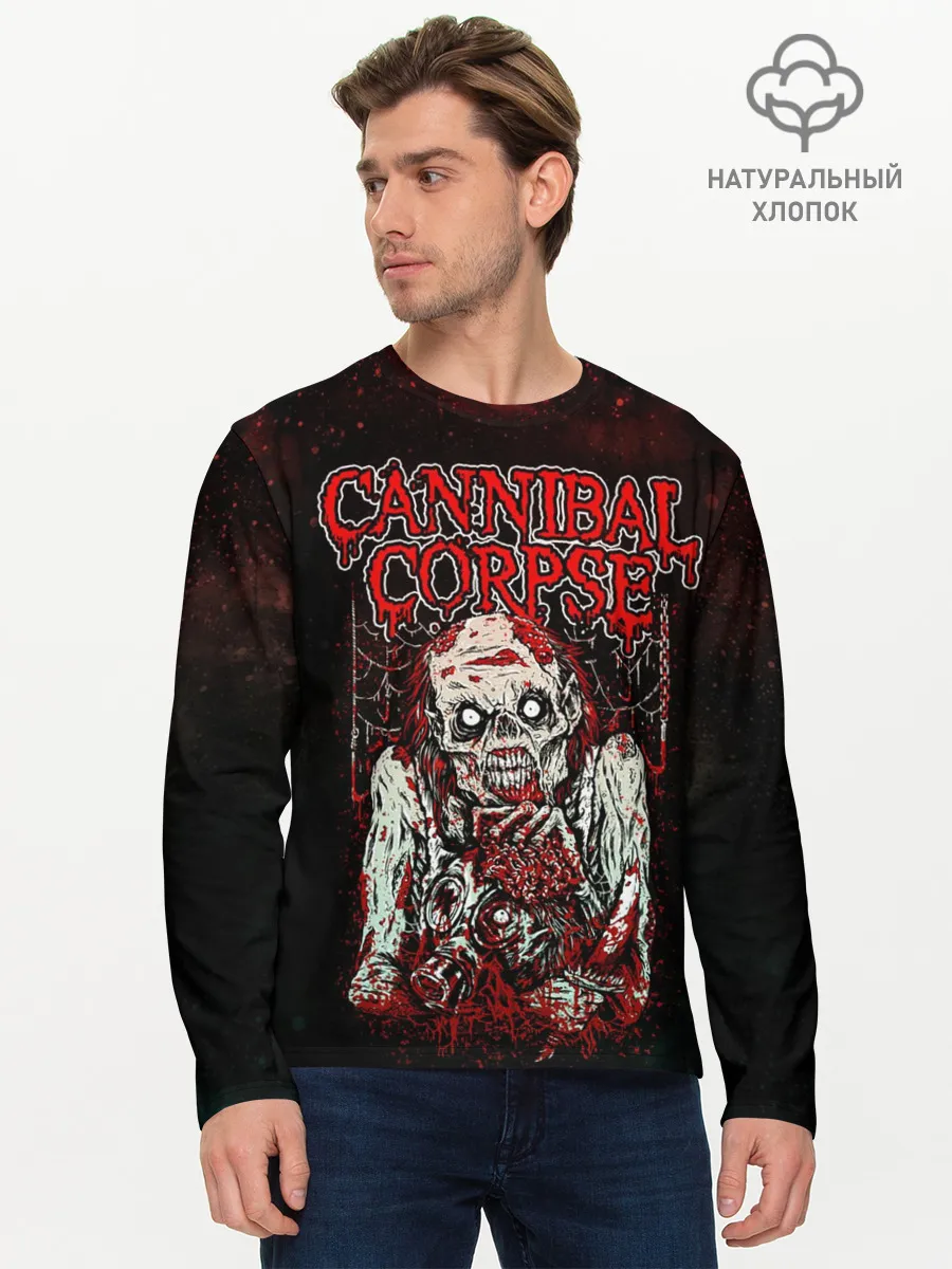 Мужской лонгслив базовый / Cannibal Corpse