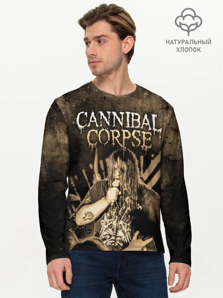 Мужской лонгслив базовый / Cannibal Corpse