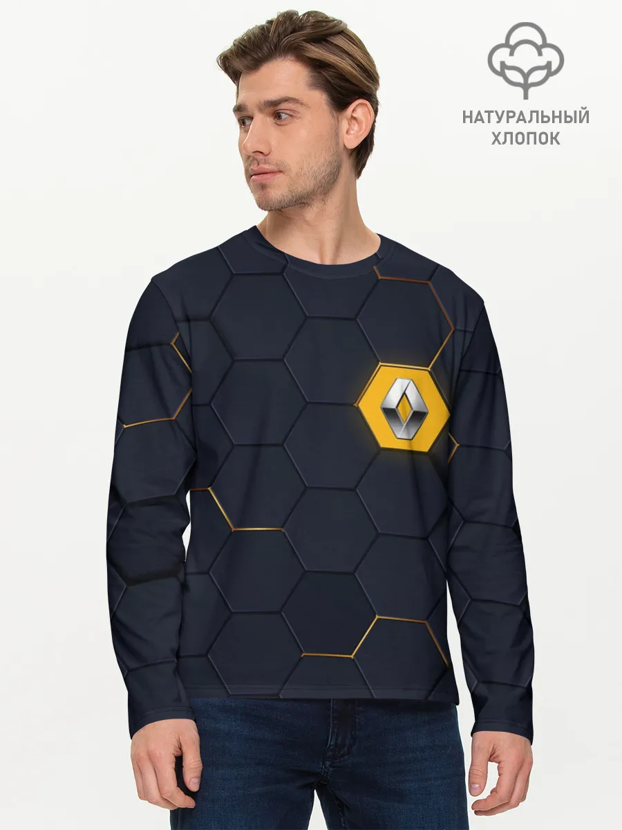 Мужской лонгслив базовый / Renault