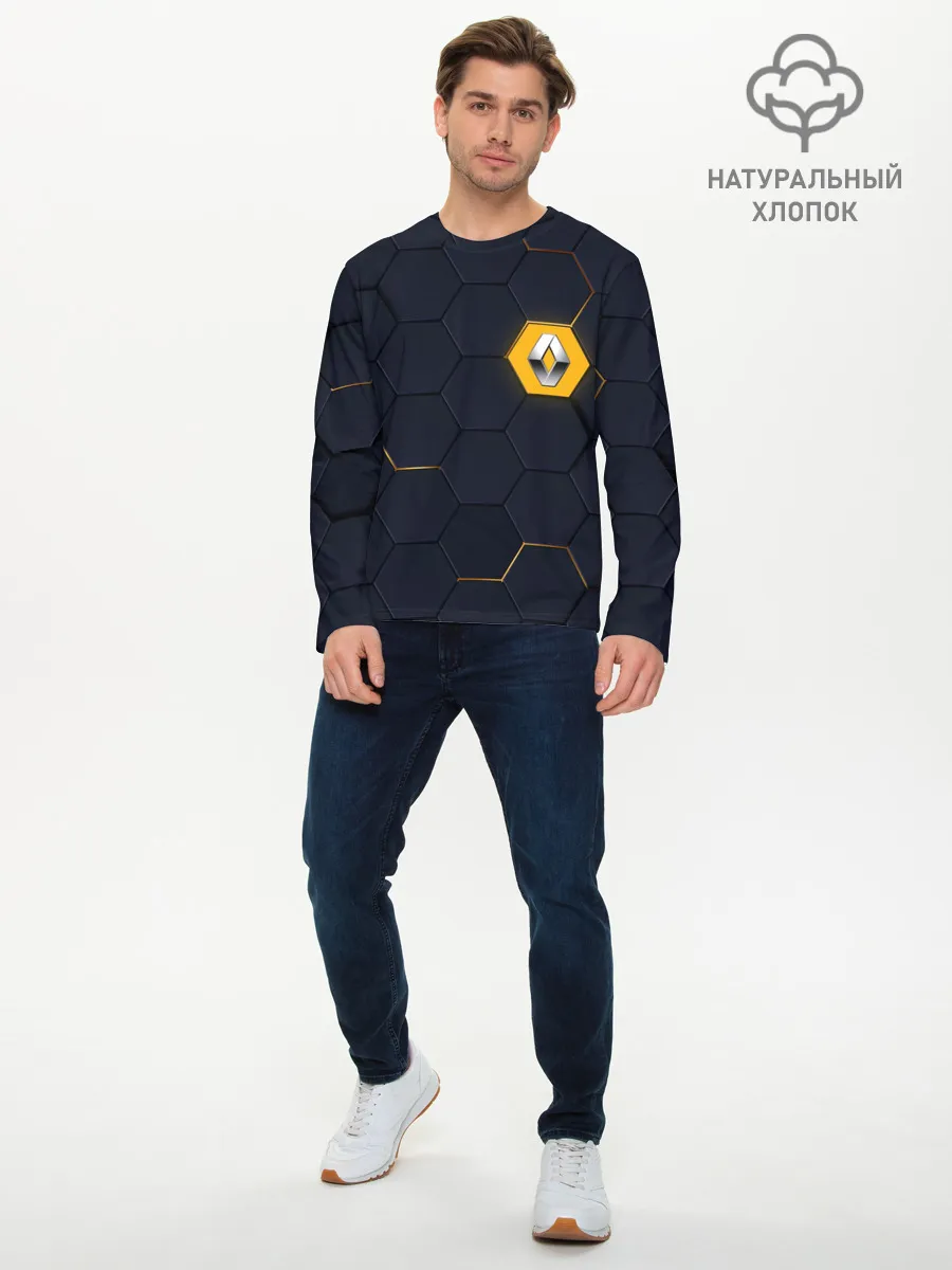 Мужской лонгслив базовый / Renault