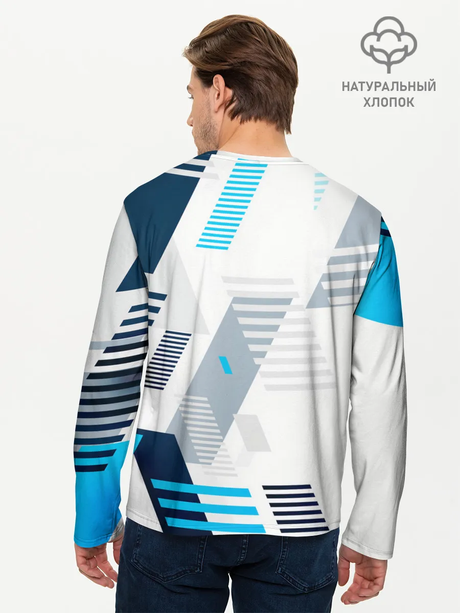 Мужской лонгслив базовый / Tesla