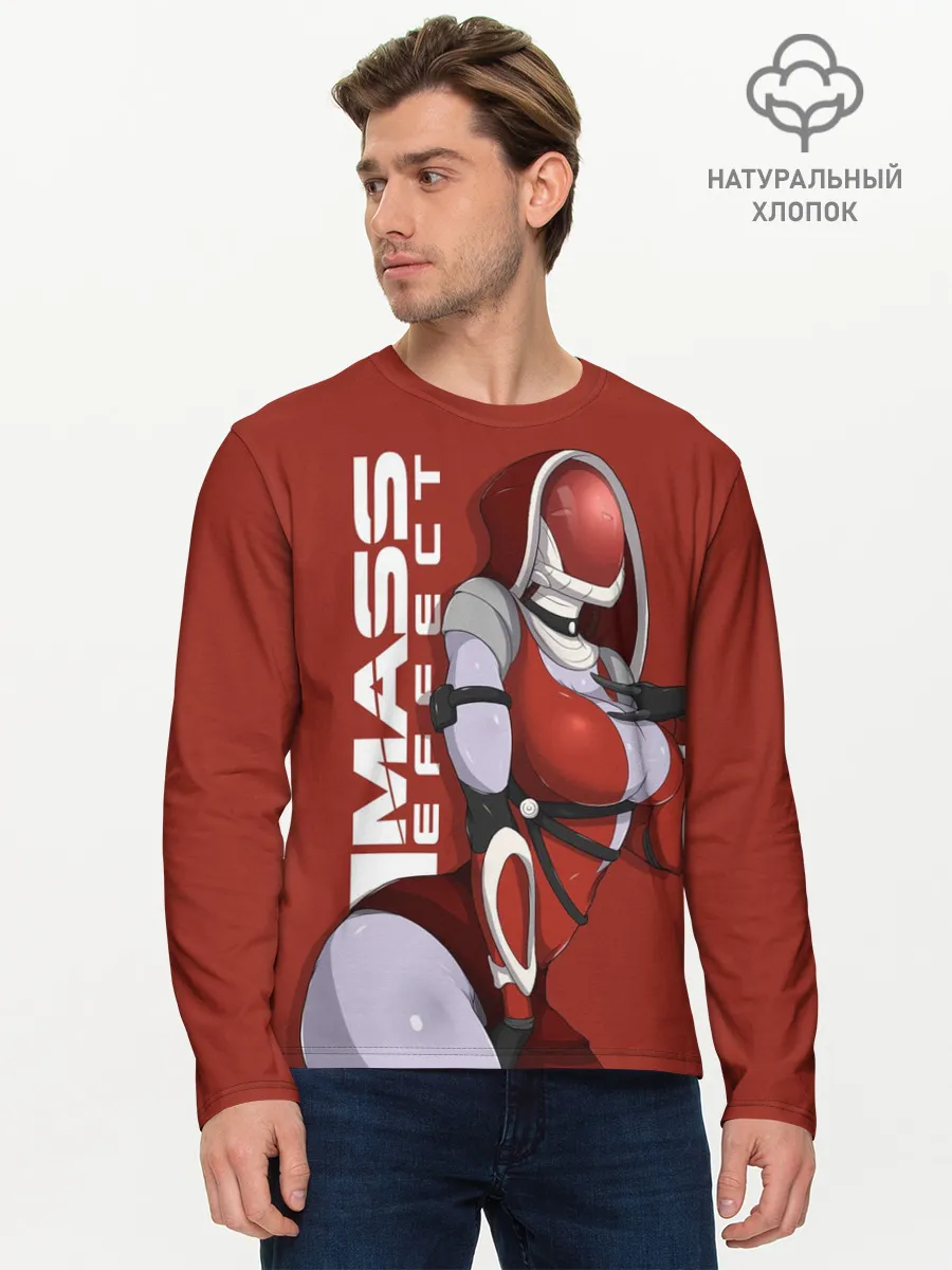Мужской лонгслив базовый / mass effect