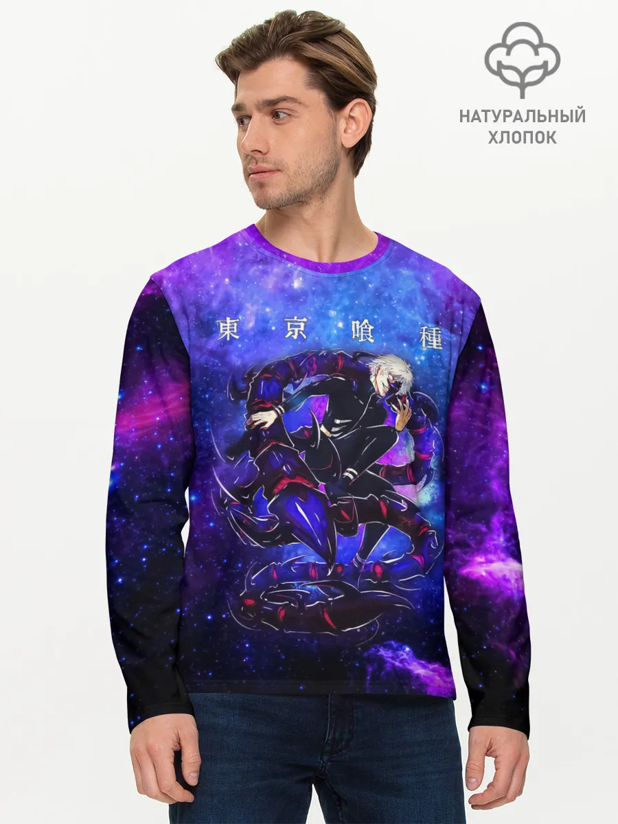Мужской лонгслив базовый / Какуджа | Токийский гуль