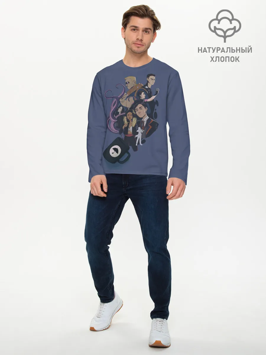Мужской лонгслив базовый / Академия вместе