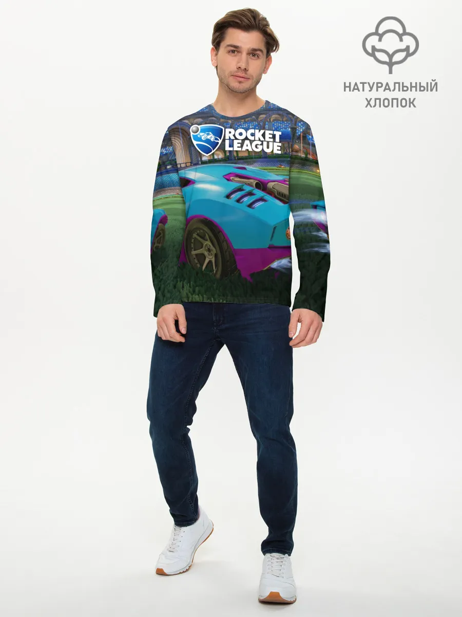 Мужской лонгслив базовый / Rocket League