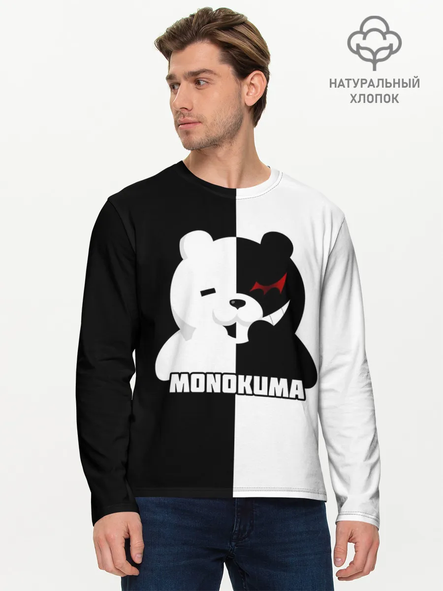 Мужской лонгслив базовый / MONOKUMA / МОНОКУМА BEAR