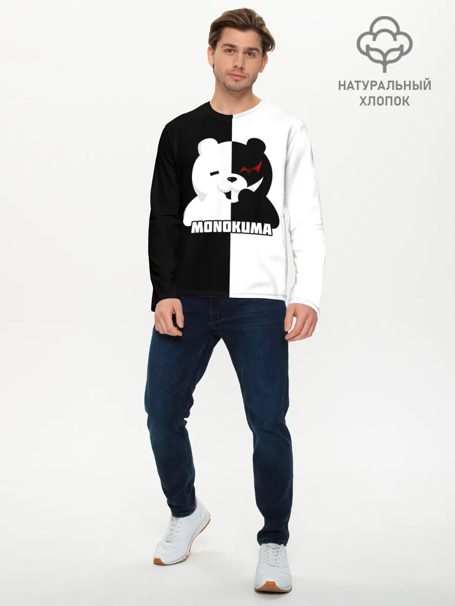Мужской лонгслив базовый / MONOKUMA / МОНОКУМА BEAR