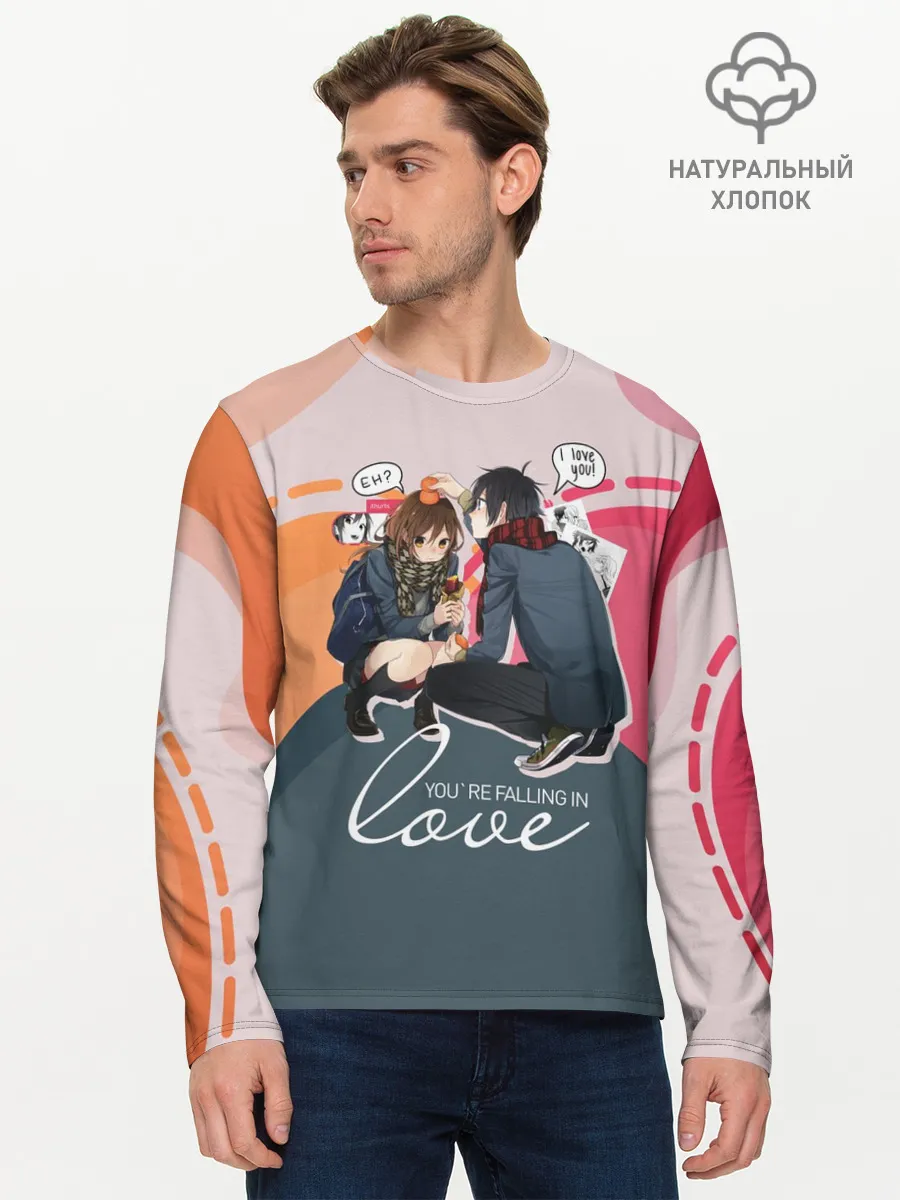 Мужской лонгслив базовый / Хори-сан и Миямура-кун