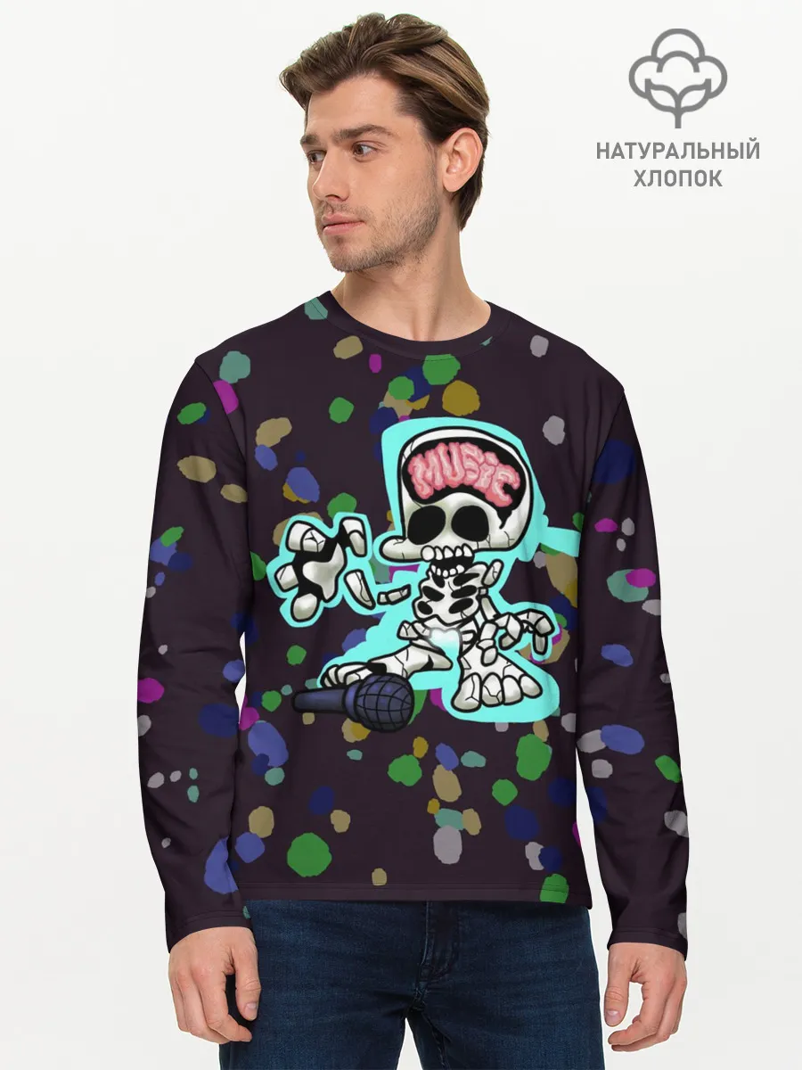 Мужской лонгслив базовый / Friday Night Funkin