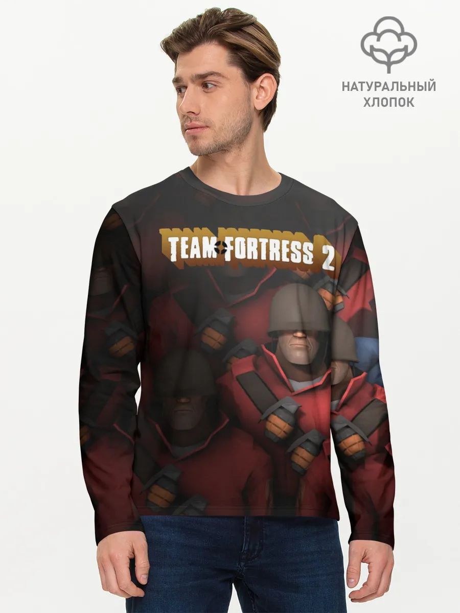 Мужской лонгслив базовый / Team Fortress