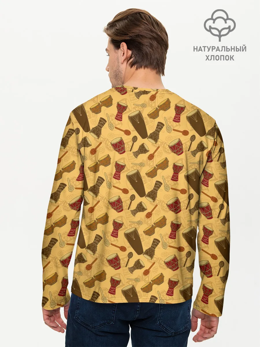 Мужской лонгслив базовый / Ударные Инструменты