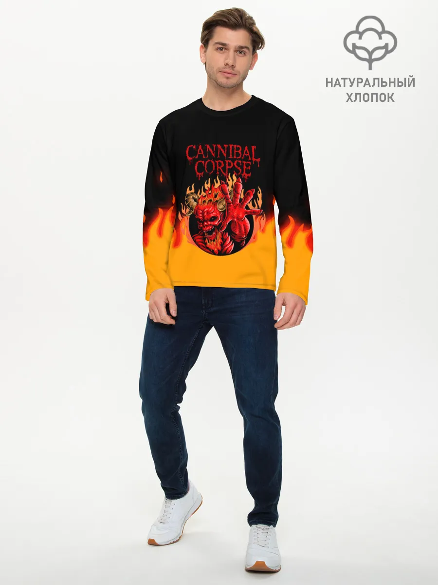 Мужской лонгслив базовый / Cannibal Corpse | Труп Каннибала