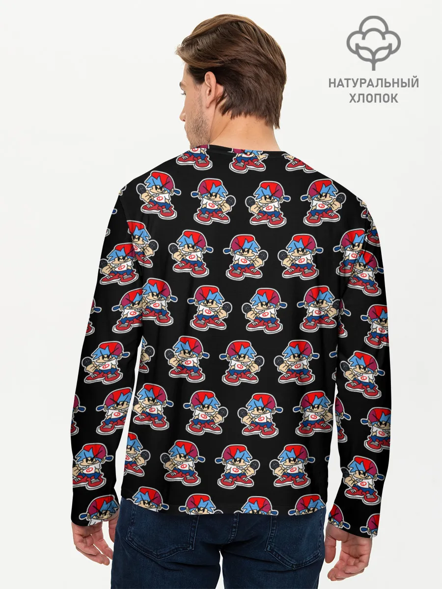 Мужской лонгслив базовый / Friday Night Funkin, паттерн