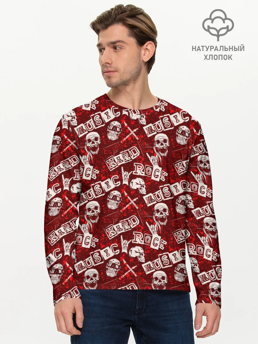 Мужской лонгслив базовый / Hard Rock