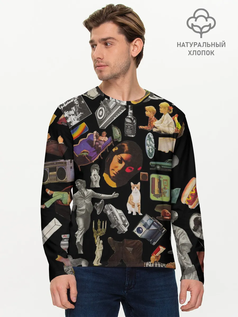 Мужской лонгслив базовый / РЕТРО