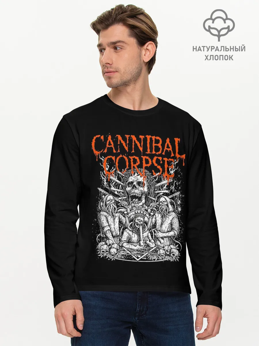 Мужской лонгслив базовый / Cannibal Corpse