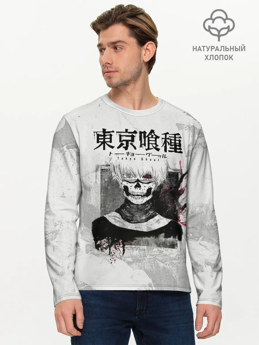 Мужской лонгслив базовый / Канеки Кен | Kaneki Ken