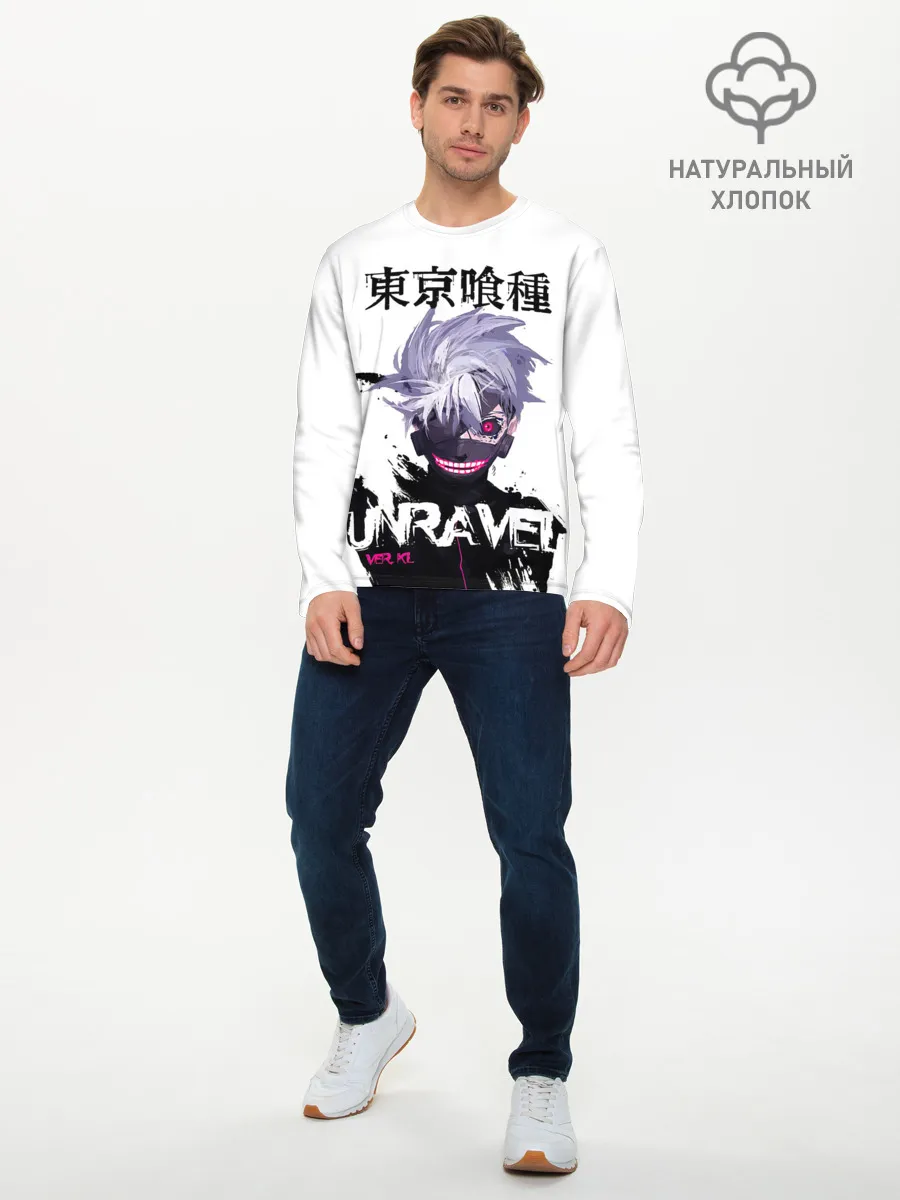 Мужской лонгслив базовый / UNRAVEL VER KL Tokyo Ghoul