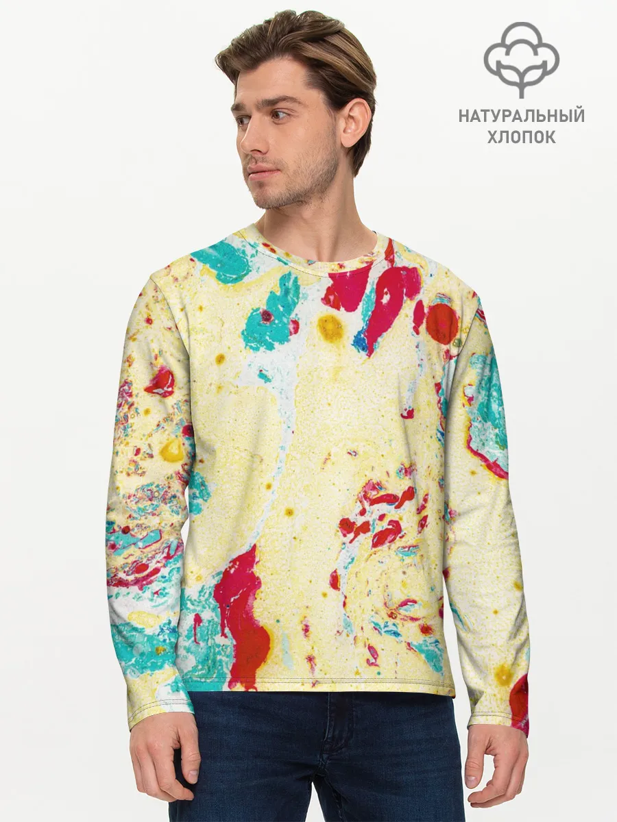 Мужской лонгслив базовый / Текстура