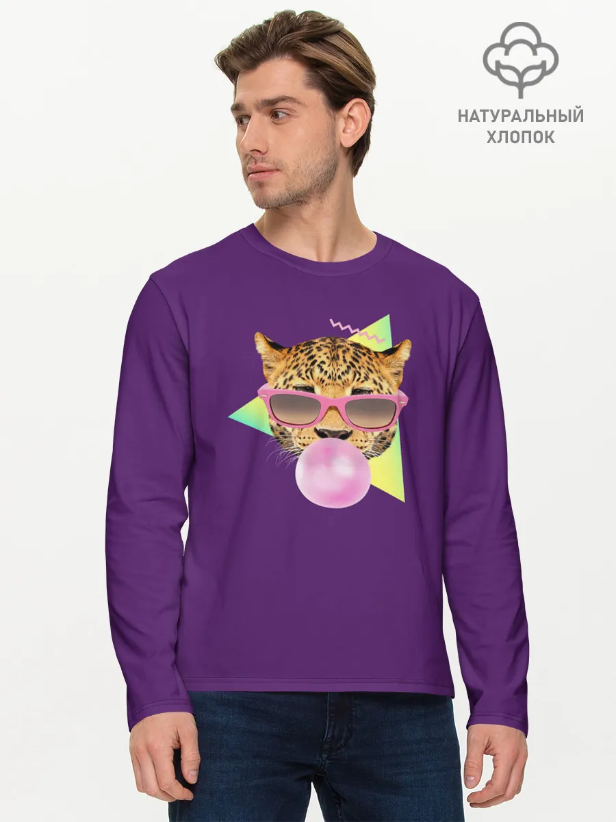 Мужской лонгслив базовый / Тигр БАБЛ ГАМ