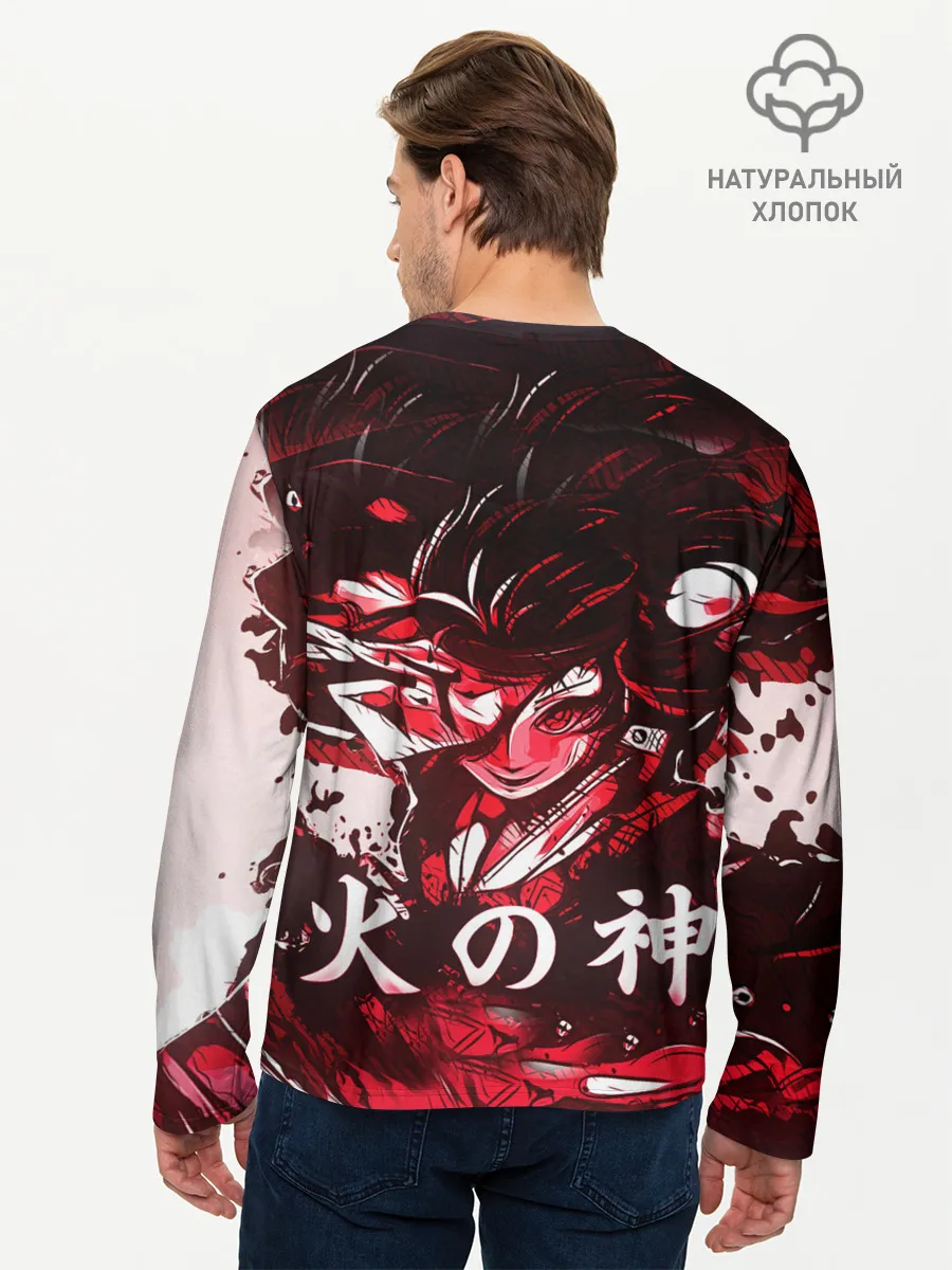 Мужской лонгслив базовый / КЛИНОК РАССЕКАЮЩИЙ ДЕМОНОВ