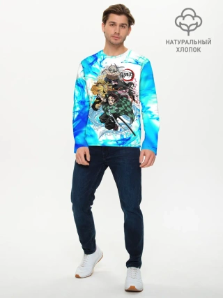 Мужской лонгслив базовый / КЛИНОК РАССЕКАЮЩИЙ ДЕМОНОВ