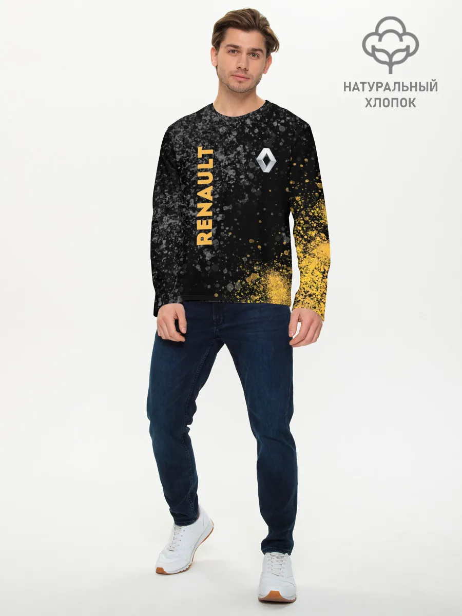 Мужской лонгслив базовый / Renault | Брызги