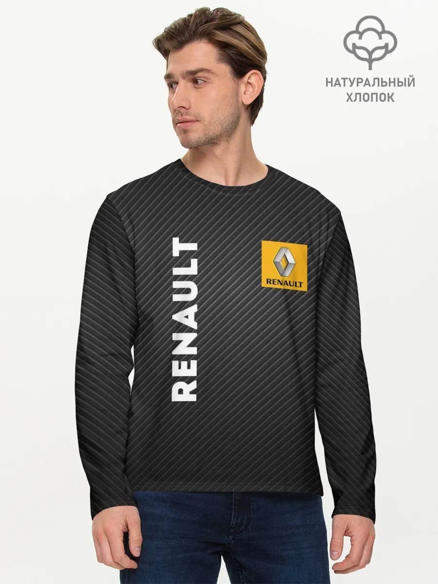 Мужской лонгслив базовый / Renault