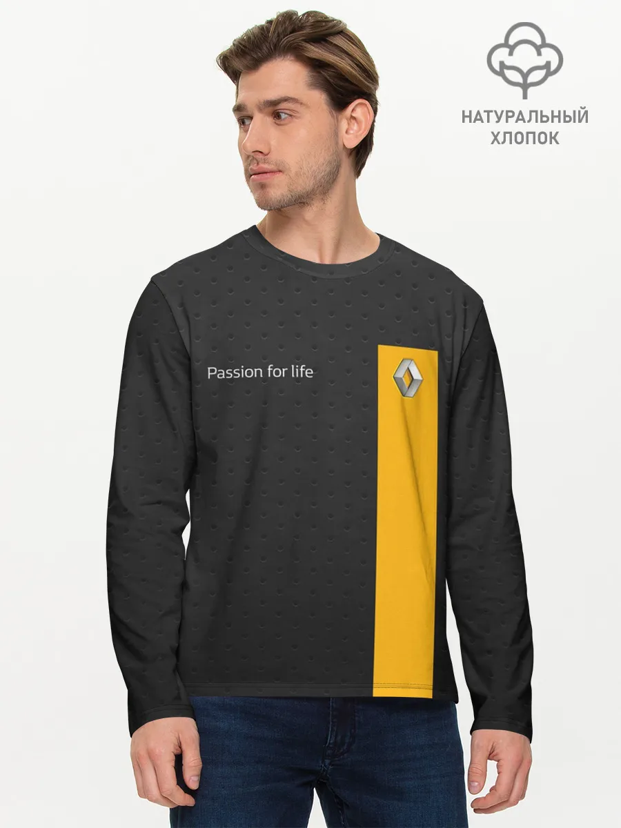 Мужской лонгслив базовый / Renault