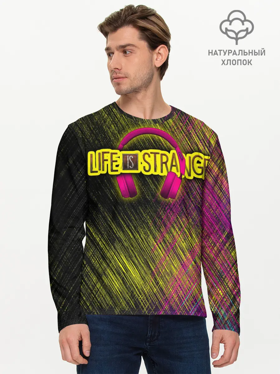 Мужской лонгслив базовый / Life is strange true color