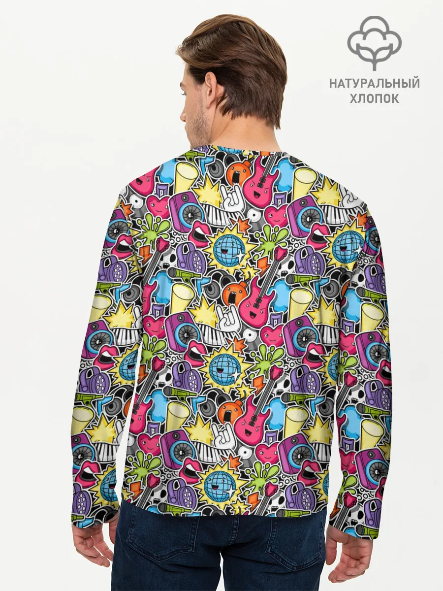 Мужской лонгслив базовый / Музыкант